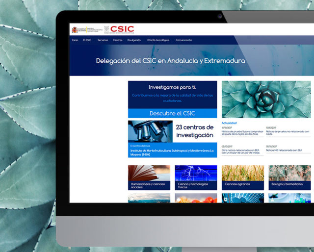 Web del CSIC-Andalucía