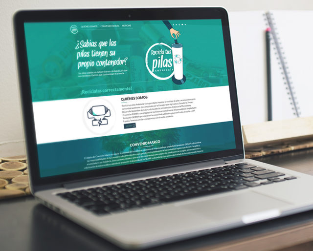 Web de Recicla tus pilas Andalucía