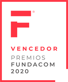 Sello vencedor Premios Fundacom 2020
